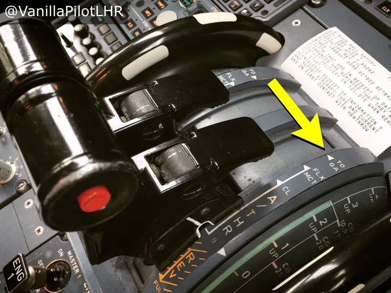 РУДы Airbus A320 и положение TO/GA