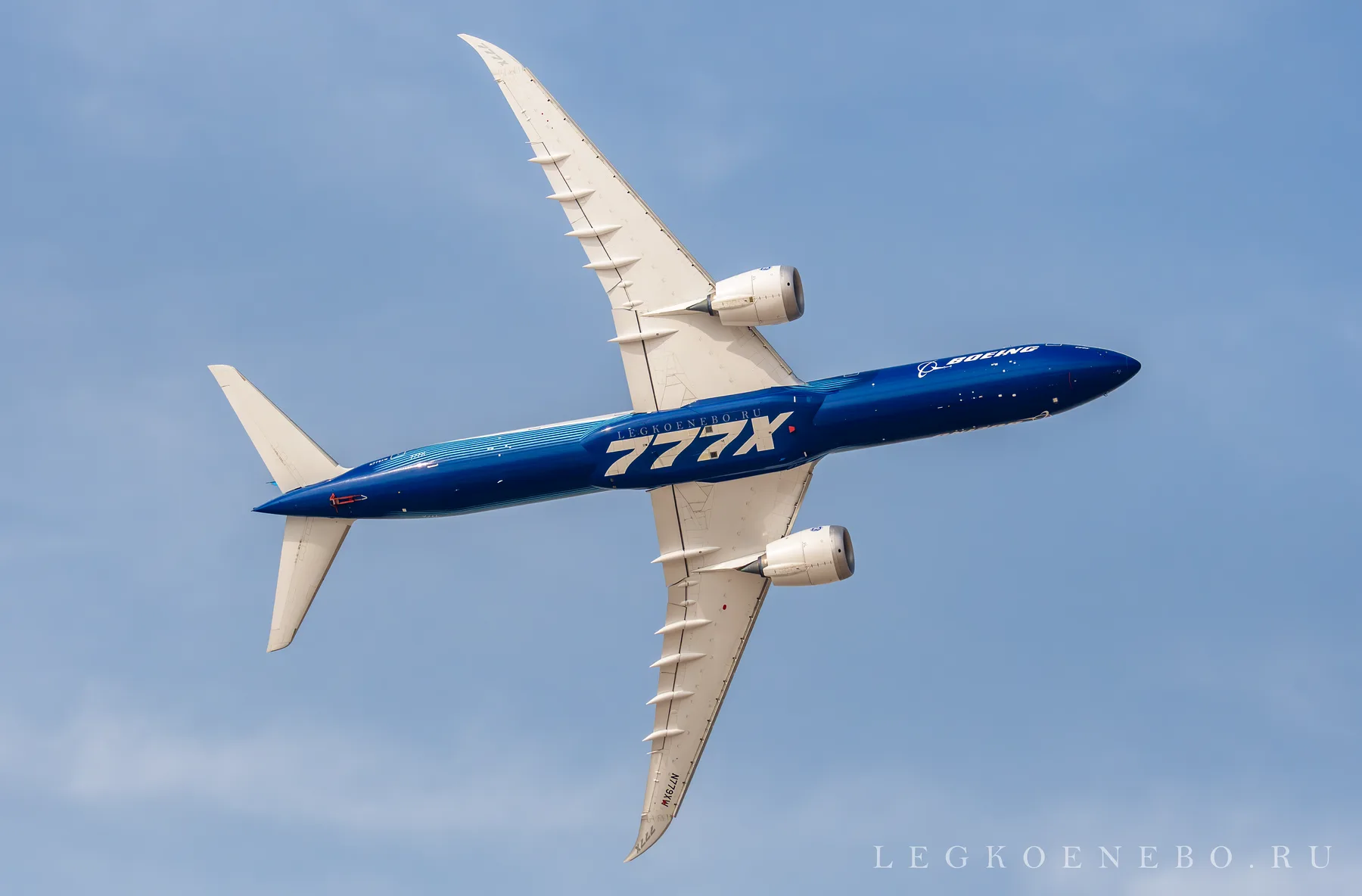 Полёт Boeing 777X на авиашоу в Дубае